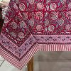 Custom Linen Textured Stain Resistant Fitted Tablecloth, Spill-Proof & Scratch-Resistant, Table Cover with Elastic