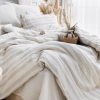 Light Taupe Cotton Bedding Set – Luxurious King Bedding Set, Duvet Cover, Queen Size Luxury Bed Set for Her, Perfect for Weddings