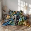 Bedding Set Mockup, Duvet and Pillow Mockups PSD, Blanket Mockup,Bedding Mock Up Canva Drag and Drop,Pillow and Blanket Mockup Photoshop|148