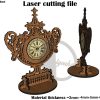 Pen Holder with Clock, Office Product, Co-Worker Gift, 3mm, CNC files, dxf, svg, cdr, ai, pdf, Vector Templates, Laser Cut File, laser svg