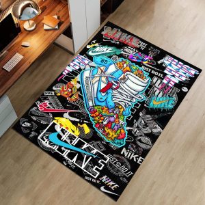 Sneaker Rug, Personalized Rud, Custom Rug, Shoesroom Rug, Colorful Rug, Modern Rug, Popular Area Rug, Home Decor rug, Housewarming Gift