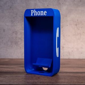 Cell Phone Booth Holder Fun and Functional Desk Accessory Unique Miniature Telephone Booth Stand Gift for Office Decor Tech Lovers STL File