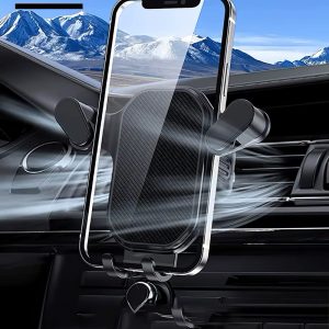 SEAMETAL Gravity Car Phone Holder Mobile Phone Stand GPS Support Car Air Vent Mount Extension Hook for Samsung Xiaomi Huawei
