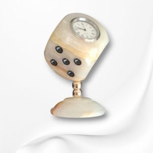 Marble Desk Clock, Desk Clock, Table Clock, Personalized Clock, Desk Decor, Marble Table Clock, Office Clock, Office Table Decor,Onyx Marble