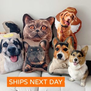 Custom Pet Pillow, Dog Throw Pillow 3D Pillow Pet Photo Pet Cat Pillow Custom, Personalized Pet Pillow