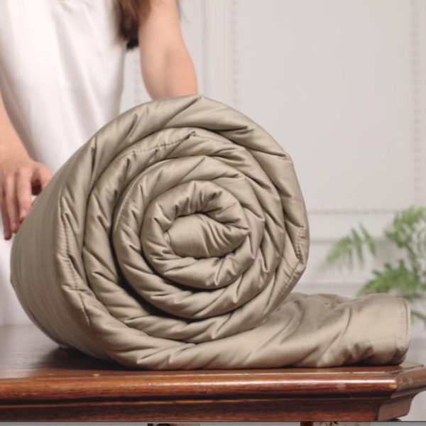 100% Mulberry Silk Cooling Comforter, Organic Bamboo Shell, Luxuriously Soft, Best for Hot Sleeper, Mother’s Day Gift Basket, 6 Colors, OEKO