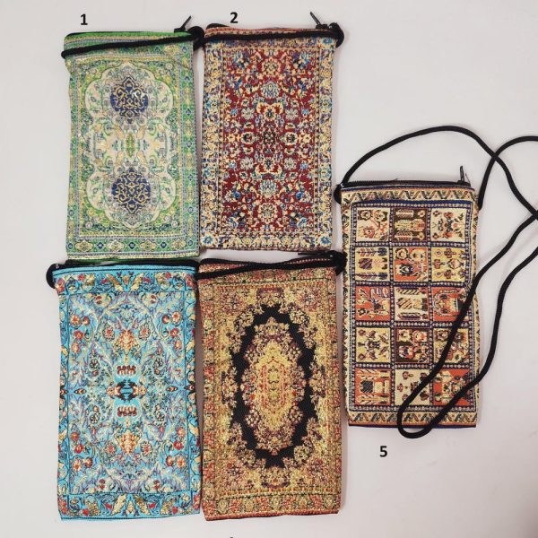 Boho Purse,Coin Bags / Ottoman Rug Design Zippered Purse /Storage Ethnic Bohemian