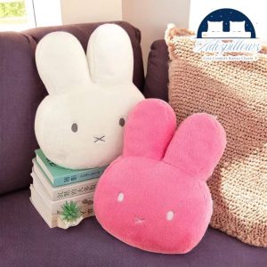 Kawaii Miffy Plush Pillow  Cute Cartoon Room Decoration, Soft Doll Toy, Adorable Ornament, Perfect Birthday & Christmas Gift