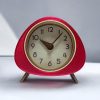Desk Clock 10 Inches with Real Moving Gear convertible into Wall clock (Hybrid) Vintage Brown