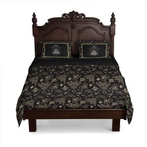 Witchy Moth Bedding Set, Occult Cicada 3-Piece Duvet Cover & Pillowcases, Esoteric Witchcore Bedroom Decor for Gothic Moody Maximalist Home