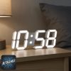 Mechanical Glow Writing Clock Auto Time Writer Desk Gadget LED Tracer 3D Printed Luminous Display Futuristic Tech Gift Future Desk Display