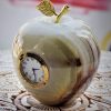 Vtg Nautical Themed Life Preserver Quartz Desk Clock Wood Base Lake House Decor
