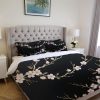 Beige and Brown Striped Ruffle Duvet Cover Set,Rustic style cotton bedding with double ruffles,Cotton Duvet Cover Set,Cotton Duvet Cover Set
