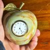 Orange, Mid Century Modern Desk and Table Clock | Unique Decor for Home, Office, Bookshelf, Bedside, Gift