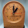 Handmade Italian Leather Watch Sized Desk Clock