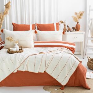 Duvet Cover, Bedspread, Bedding Set King, Duvet Covers, Cotton Quılt and Pillow Cover, King Size Bed Linen Set, Cotton Linen Feel Bed Linen