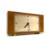 Black, Mid Century Modern Desk and Table Clock | Unique Decor for Home, Office, Bookshelf, Bedside, Gift